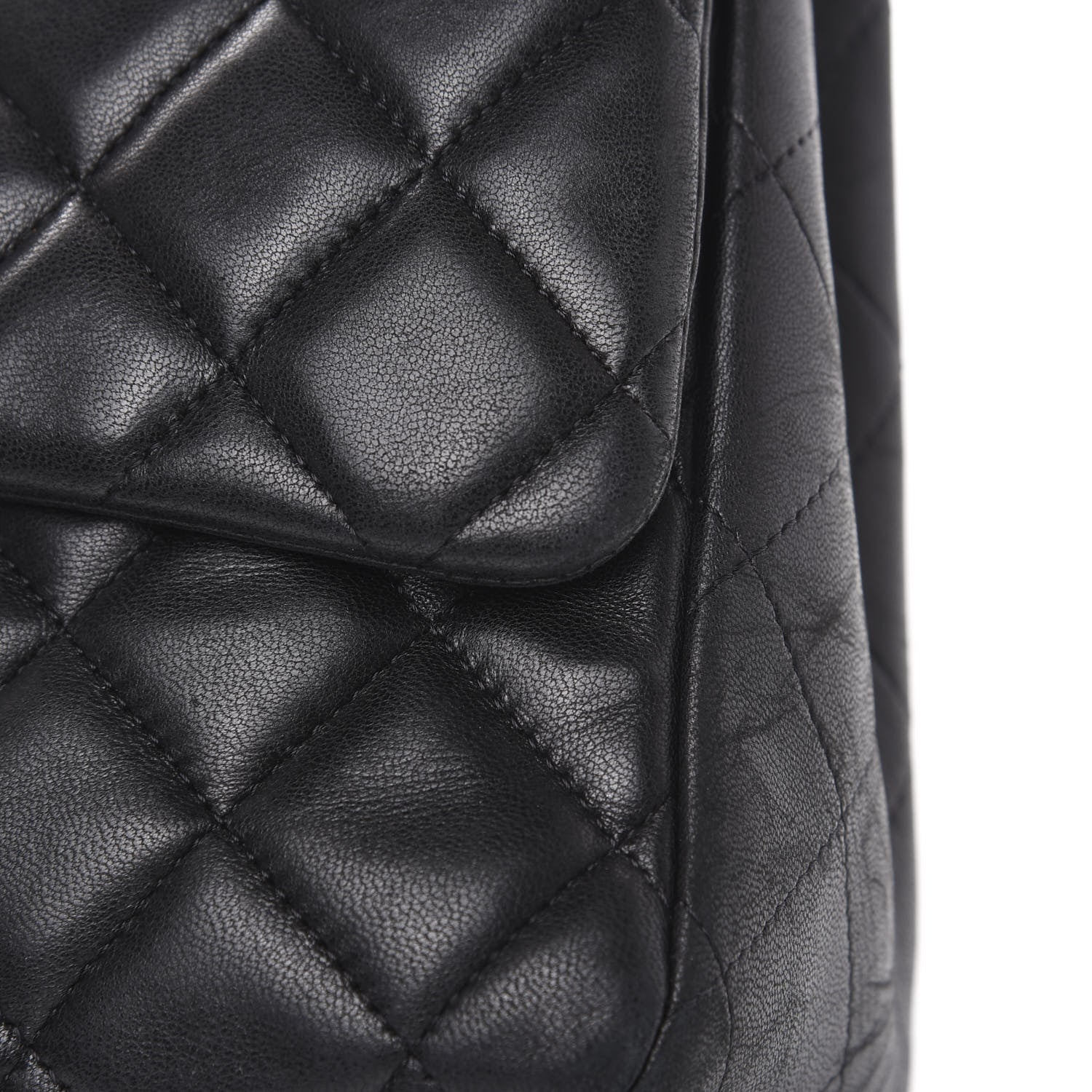 Chanel Lambskin Quilted Maxi Single Flap Black 10 of 20