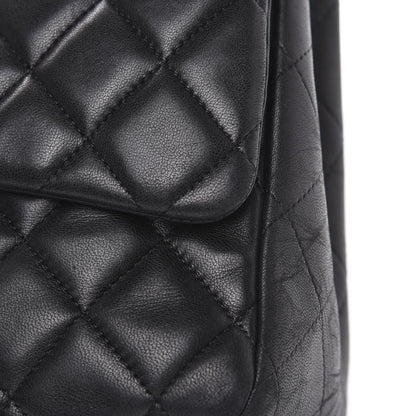Chanel Lambskin Quilted Maxi Single Flap Black 10 of 20