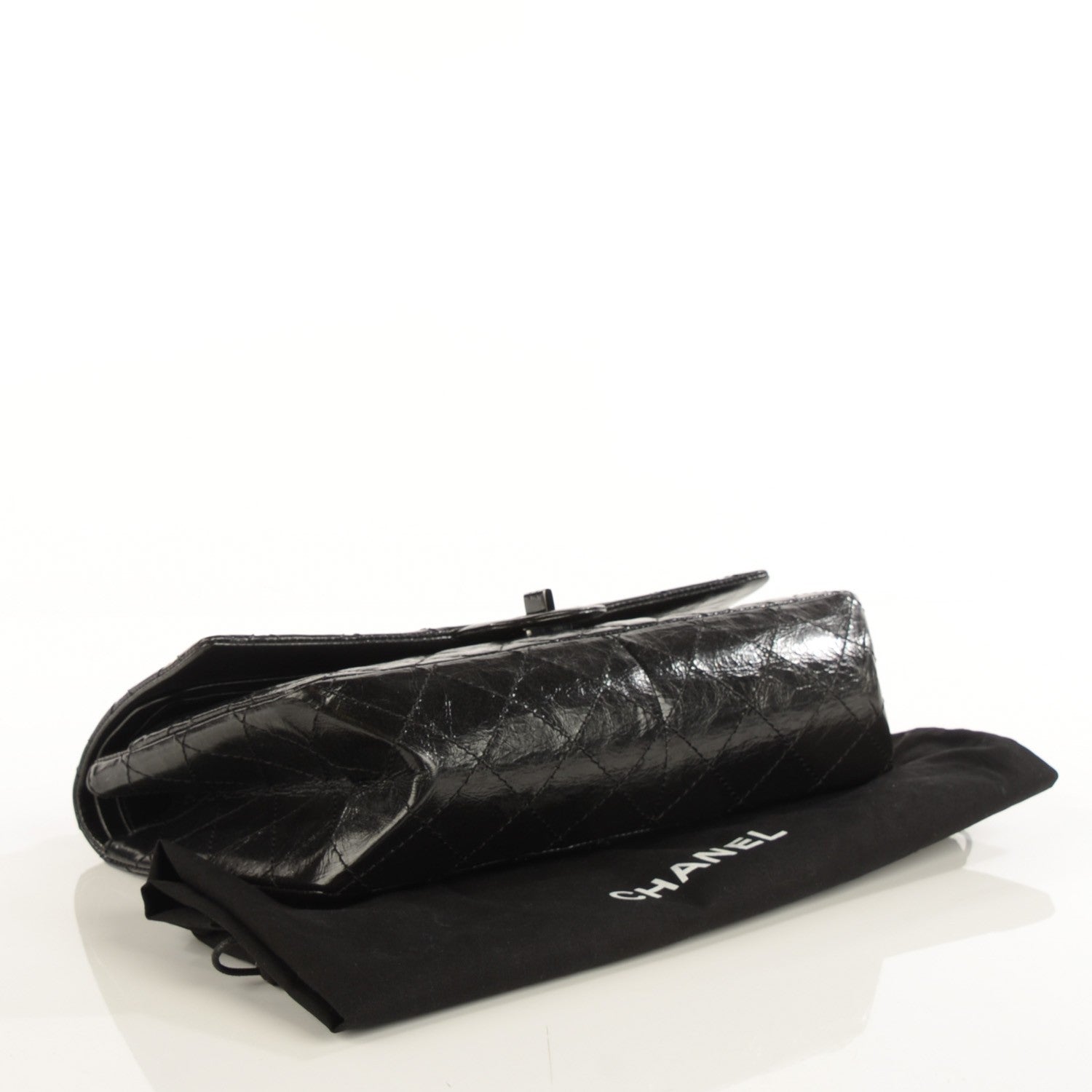 Chanel Glazed Calfskin Quilted 2.55 Reissue 226 Flap Black 4 of 8
