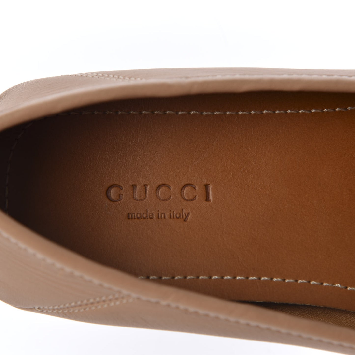 Calfskin Womens Noel Web Driver Loafers 38.5 Camelia