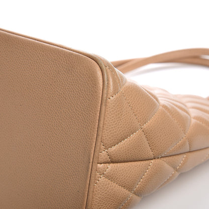 Chanel Caviar Quilted Medallion Tote Beige 13 of 21
