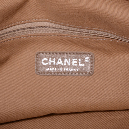 Chanel Calfskin Large Front Flap Tote Dark Beige 6 of 7