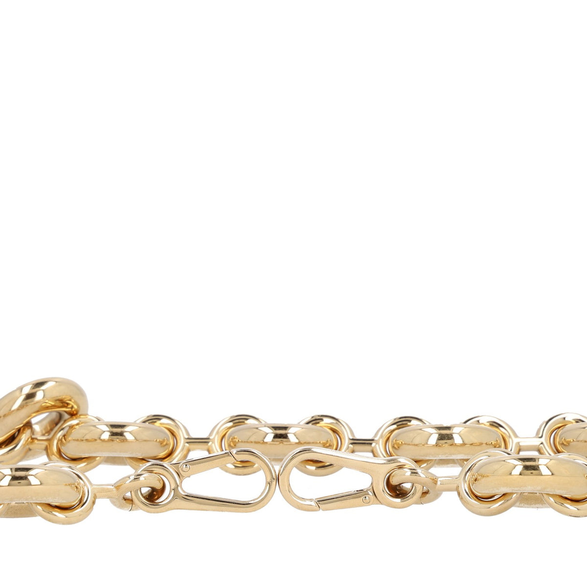Loewe Brass Anagram Donut Chain Shoulder Strap Gold 3 of 5