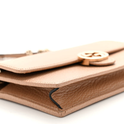 Gucci Dollar Calfskin Interlocking G Chain Wallet Camelia 8 of 9