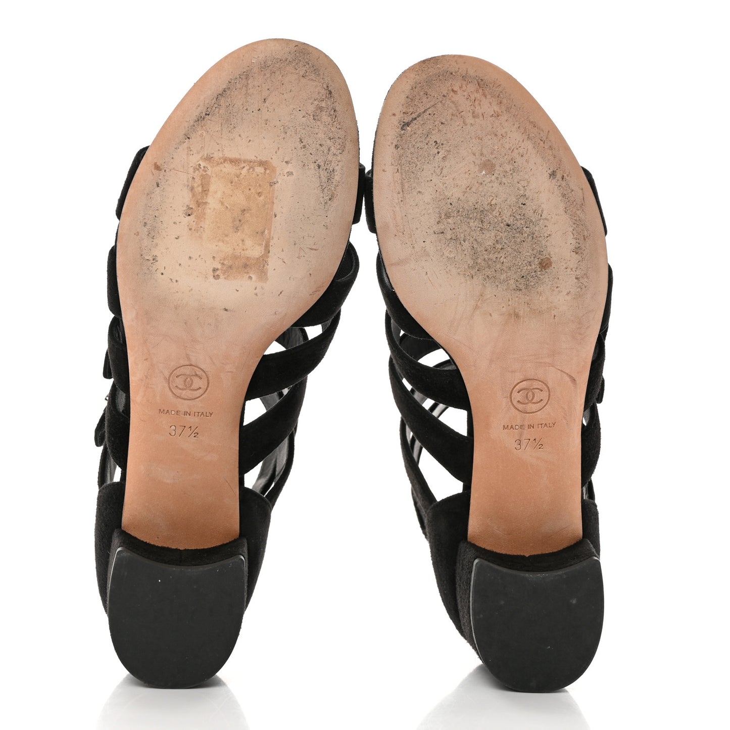 Kid Suede CC Turnlock Sandals 37.5 Black