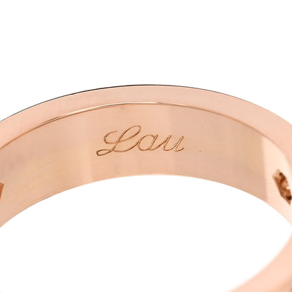 Cartier 18K Pink Gold 3 Diamond 5.5mm LOVE Ring 61 9.5 6 of 7