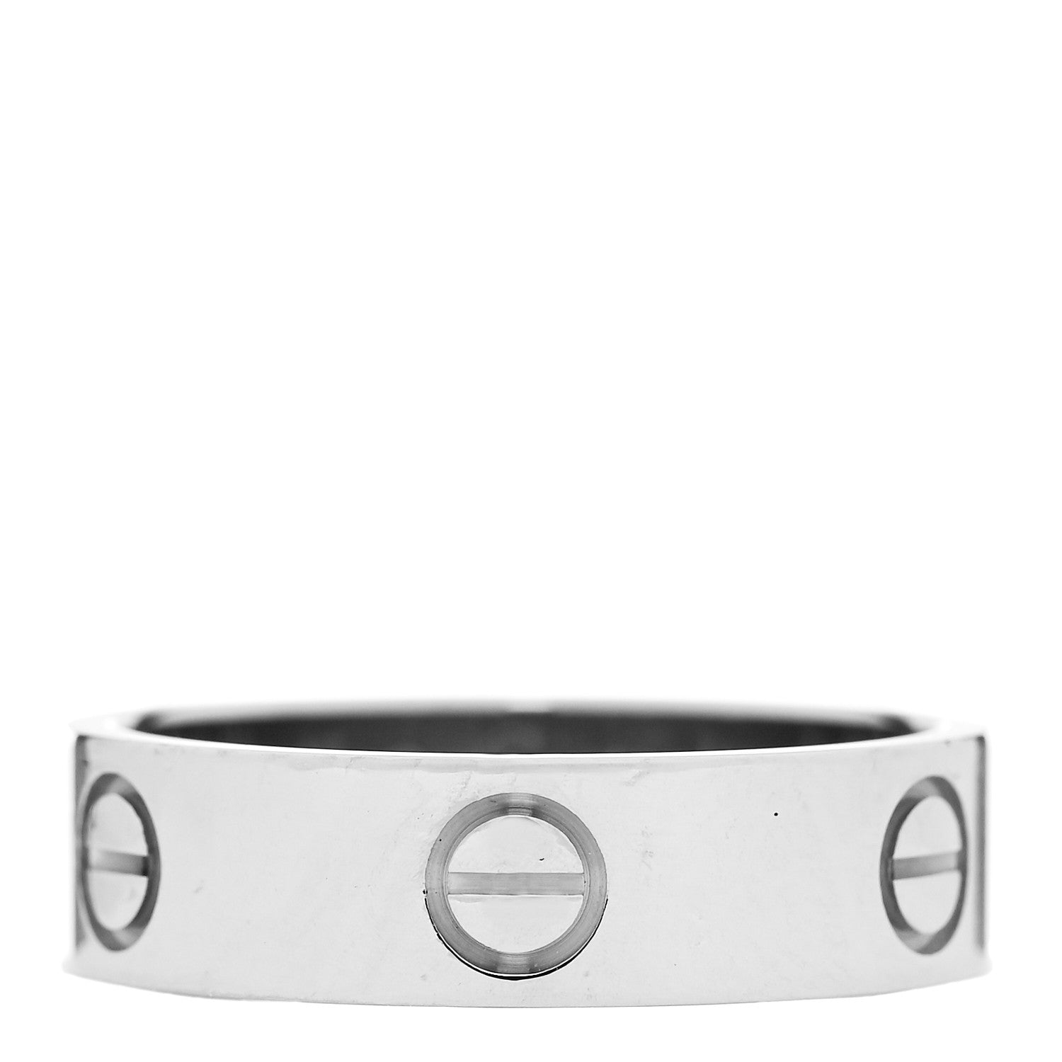 Cartier 18K White Gold 5.5mm LOVE Ring 57 8 1 of 5