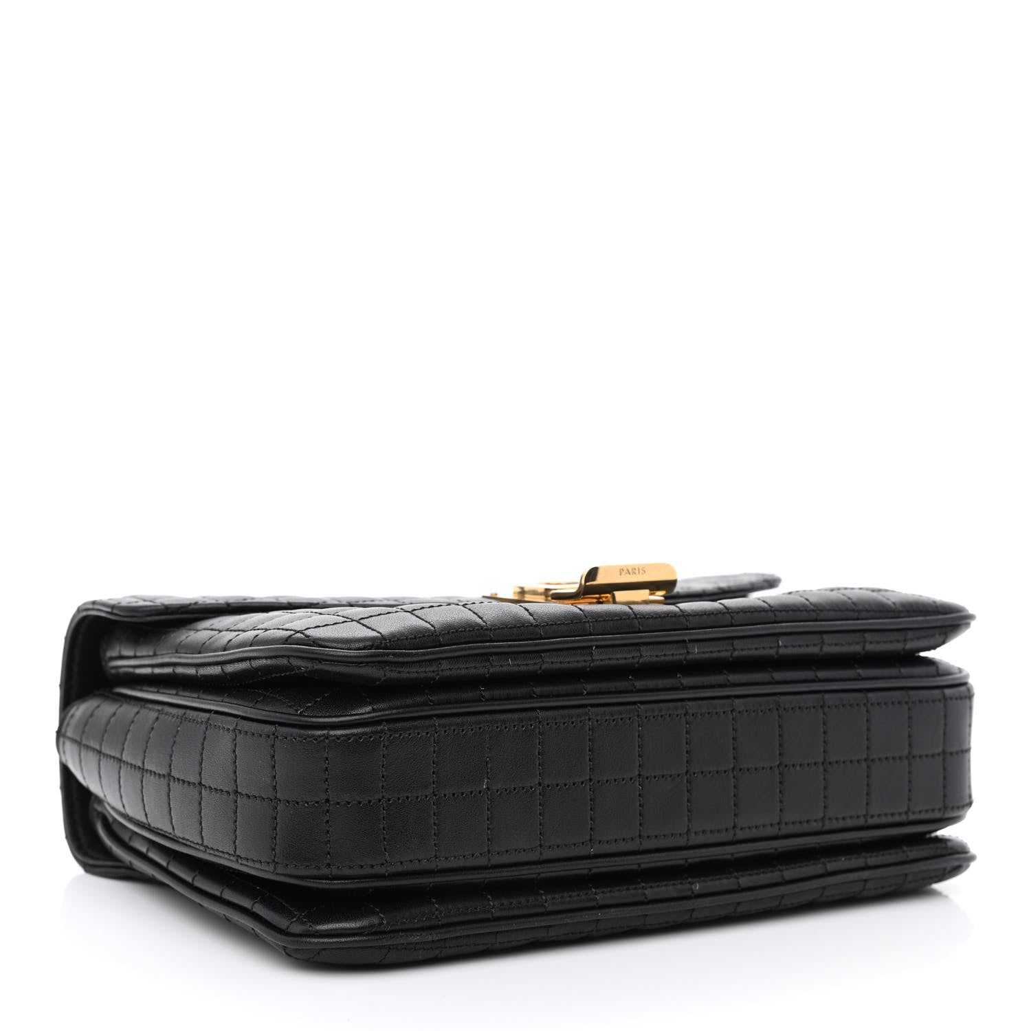 Celine Calfskin Quilted Medium C Bag Black 4 of 10