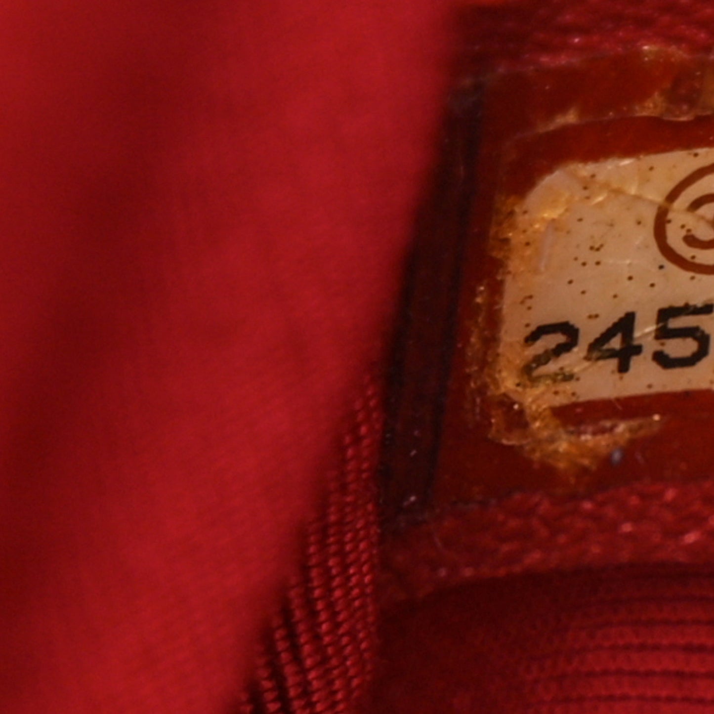 Calfskin Chevron Quilted Top Handle Flap Red