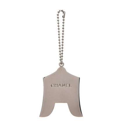 Chanel Enamel Circus Tent Bag Charm Pink Blue Silver 2 of 4