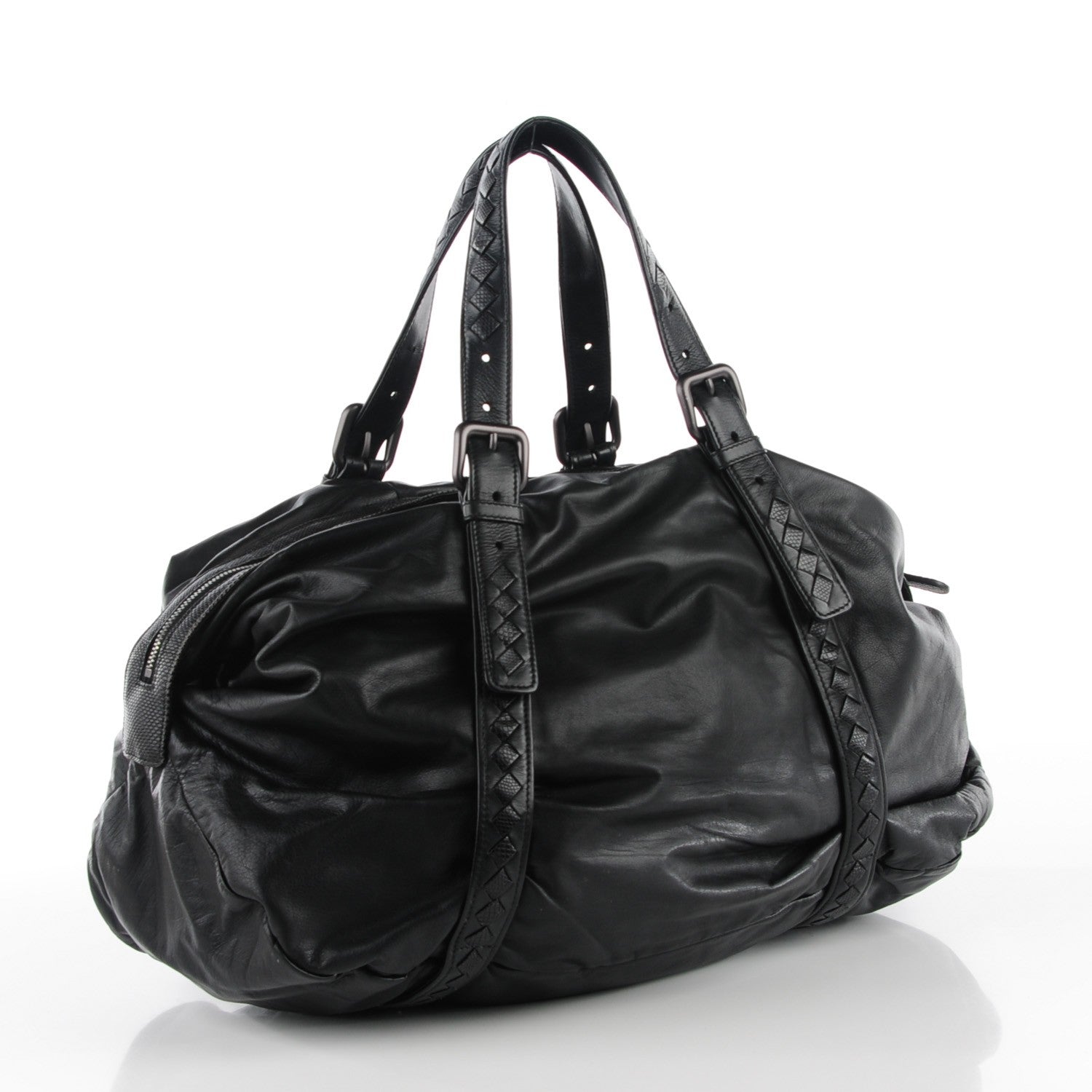 Bottega Veneta Plume Karung Top Handle Bag Nero Black 3 of 8