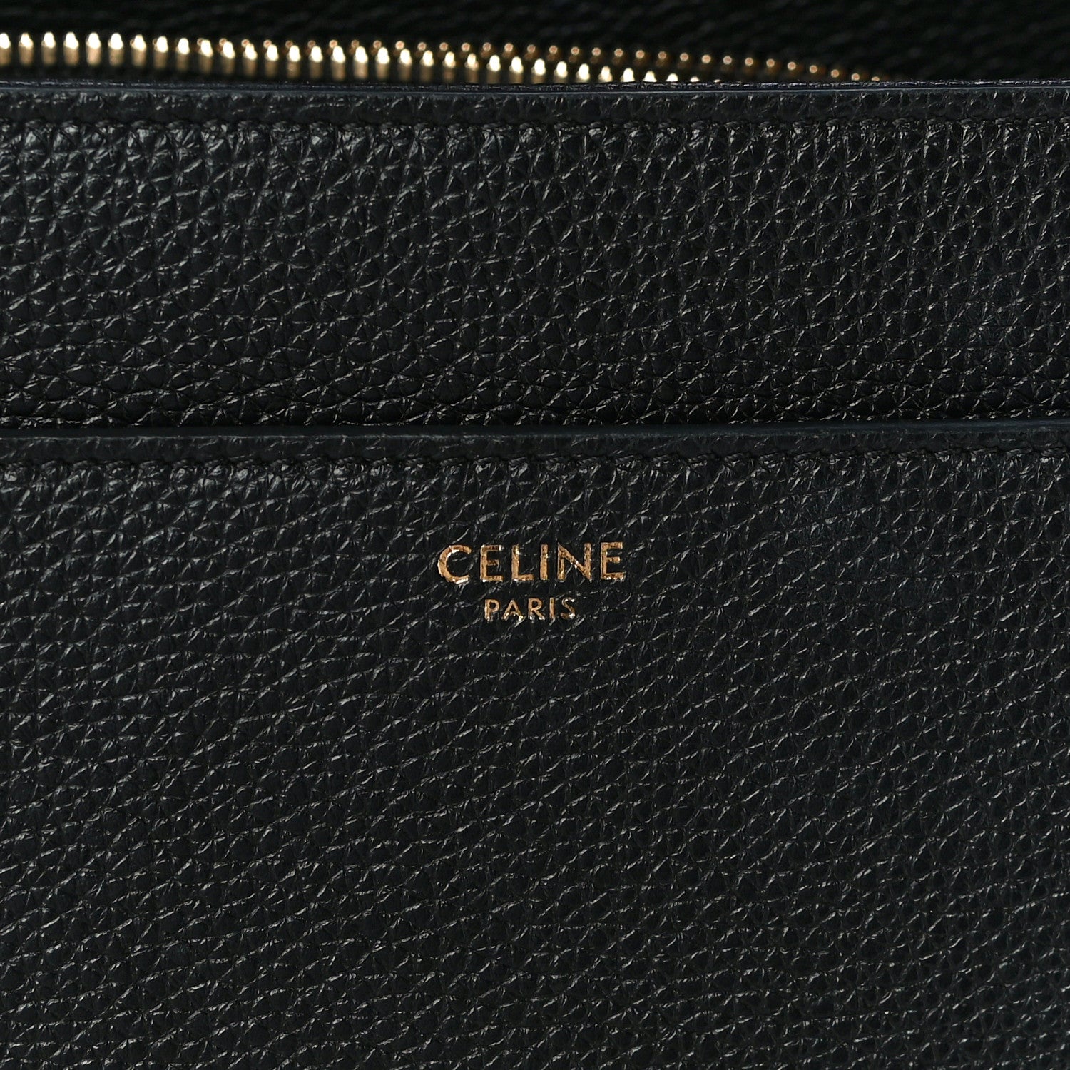 Celine Grained Calfskin Classique 16 Top Handle Bag Black 11 of 15