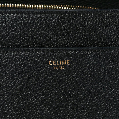 Celine Grained Calfskin Classique 16 Top Handle Bag Black 11 of 15