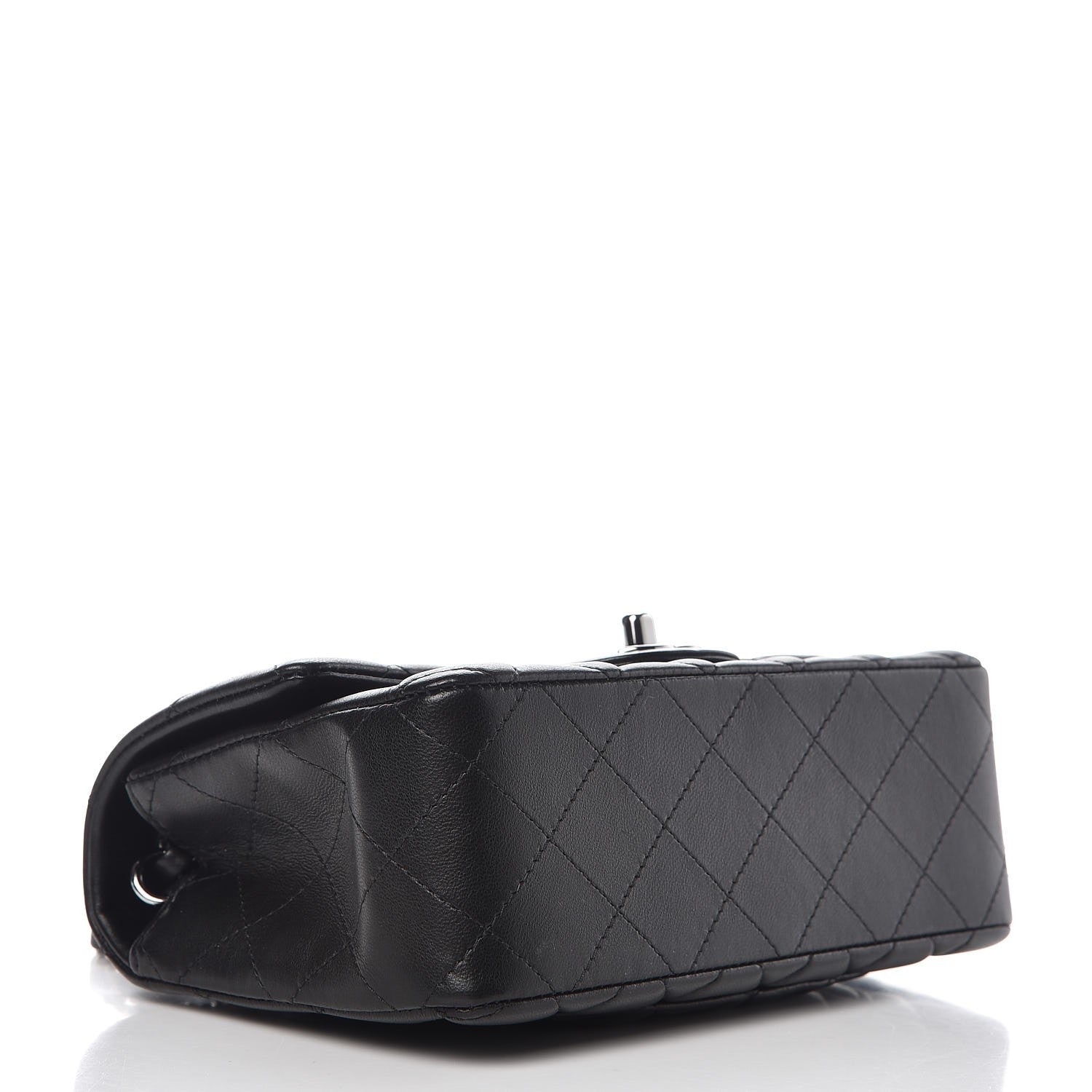 Chanel Lambskin Quilted Mini Rectangular Flap Black 4 of 7