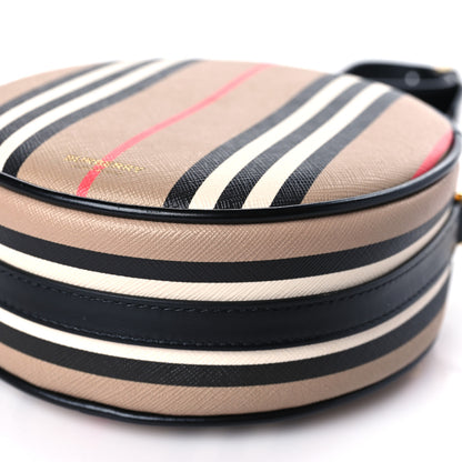 Burberry E-Canvas Calfskin Icon Stripe Louise Bag Archive Beige 9 of 9