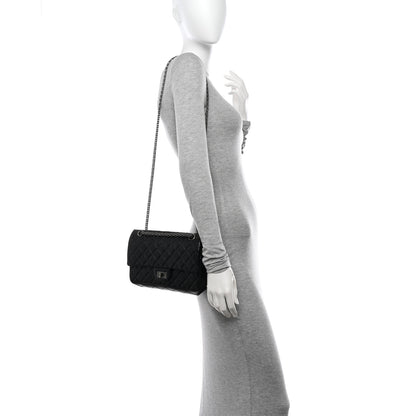 Chanel Aged Calfskin Quilted 2.55 Reissue 225 Flap Black 2 of 12