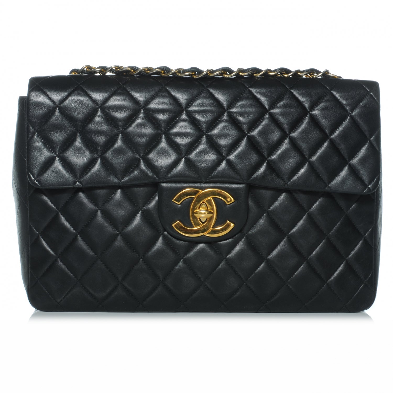 Chanel Lambskin XL Jumbo Flap Black 1 of 6