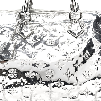 Louis Vuitton Monogram Miroir Speedy 35 Silver 7 of 9