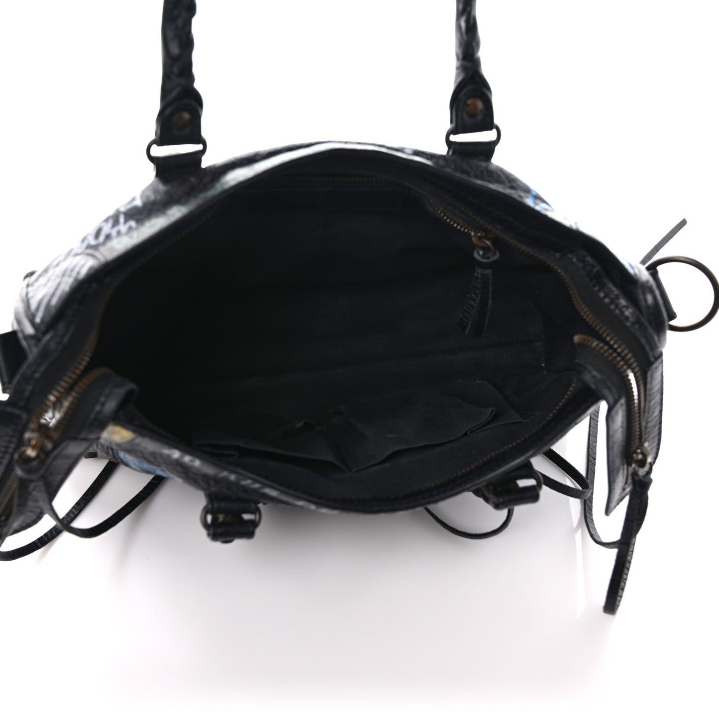 Agneau Graffiti All Over Classic Hardware S City Black Multicolor