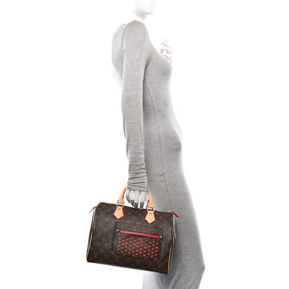 Louis Vuitton Monogram Perforated Speedy 30 Orange 2 of 9