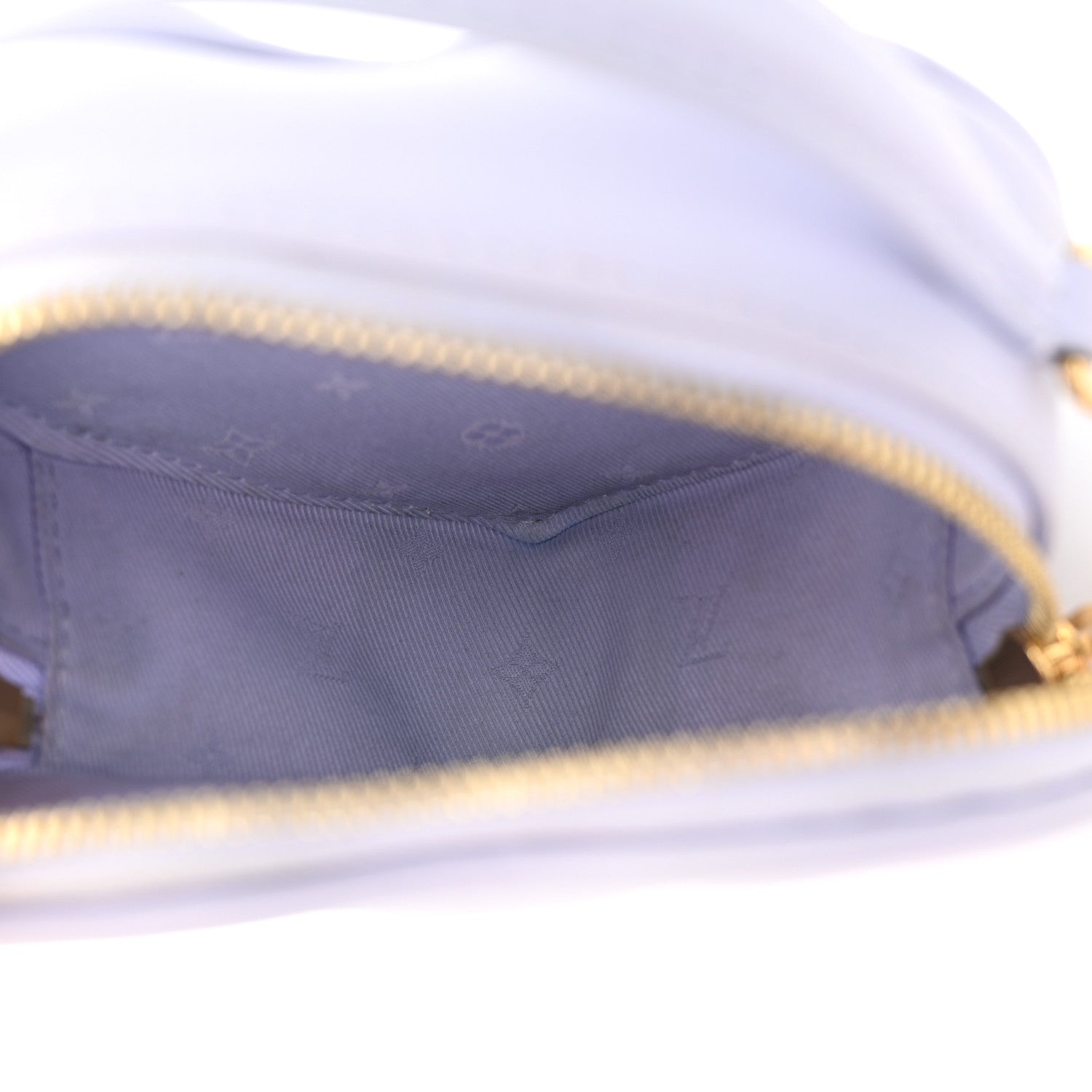Louis Vuitton Calfskin Embroidered Monogram Pop My Heart Bag Pouch Lilac 5 of 11