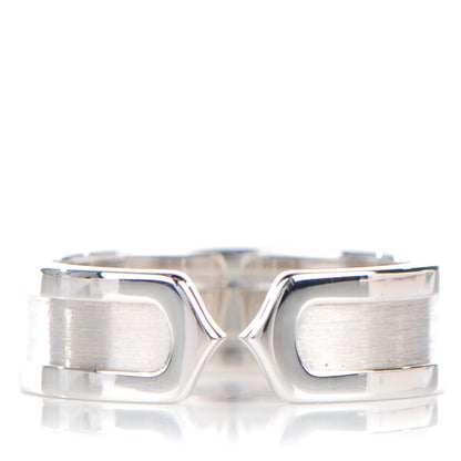 Cartier 18K White Gold 7mm C De Ring 57 8 1 of 7