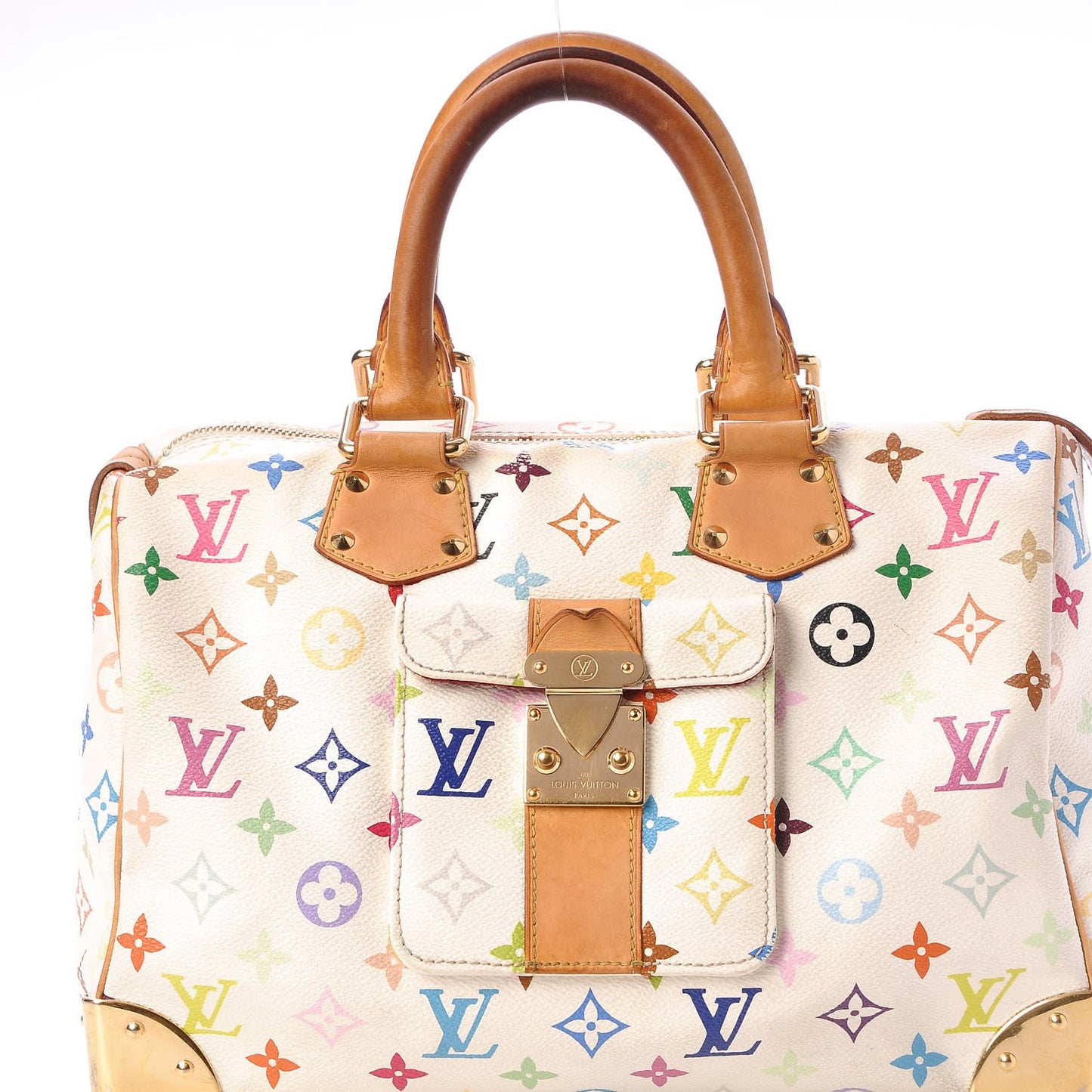 Monogram Multicolor Speedy 30 White