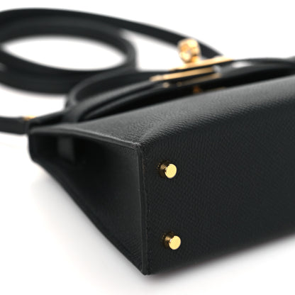 Hermes Epsom Mini Kelly Sellier 20 Black 8 of 10