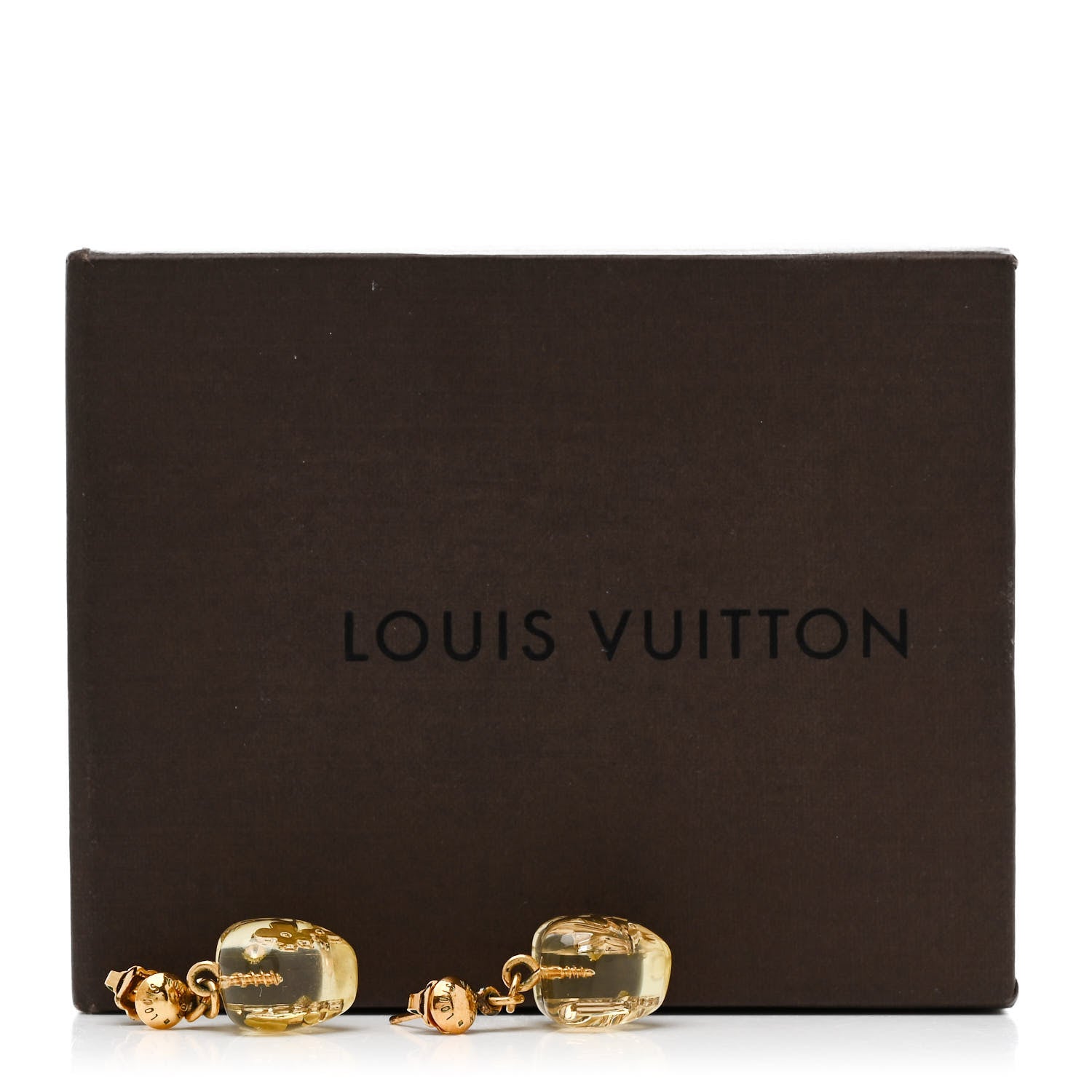 Louis Vuitton Inclusion Heart Earrings Clear 6 of 6