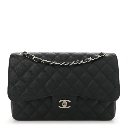 Chanel Caviar Quilted Jumbo Double Flap Black 1 of 14