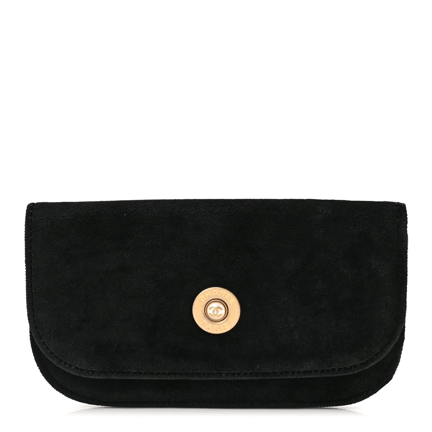 Velvet Flap Pouch Black