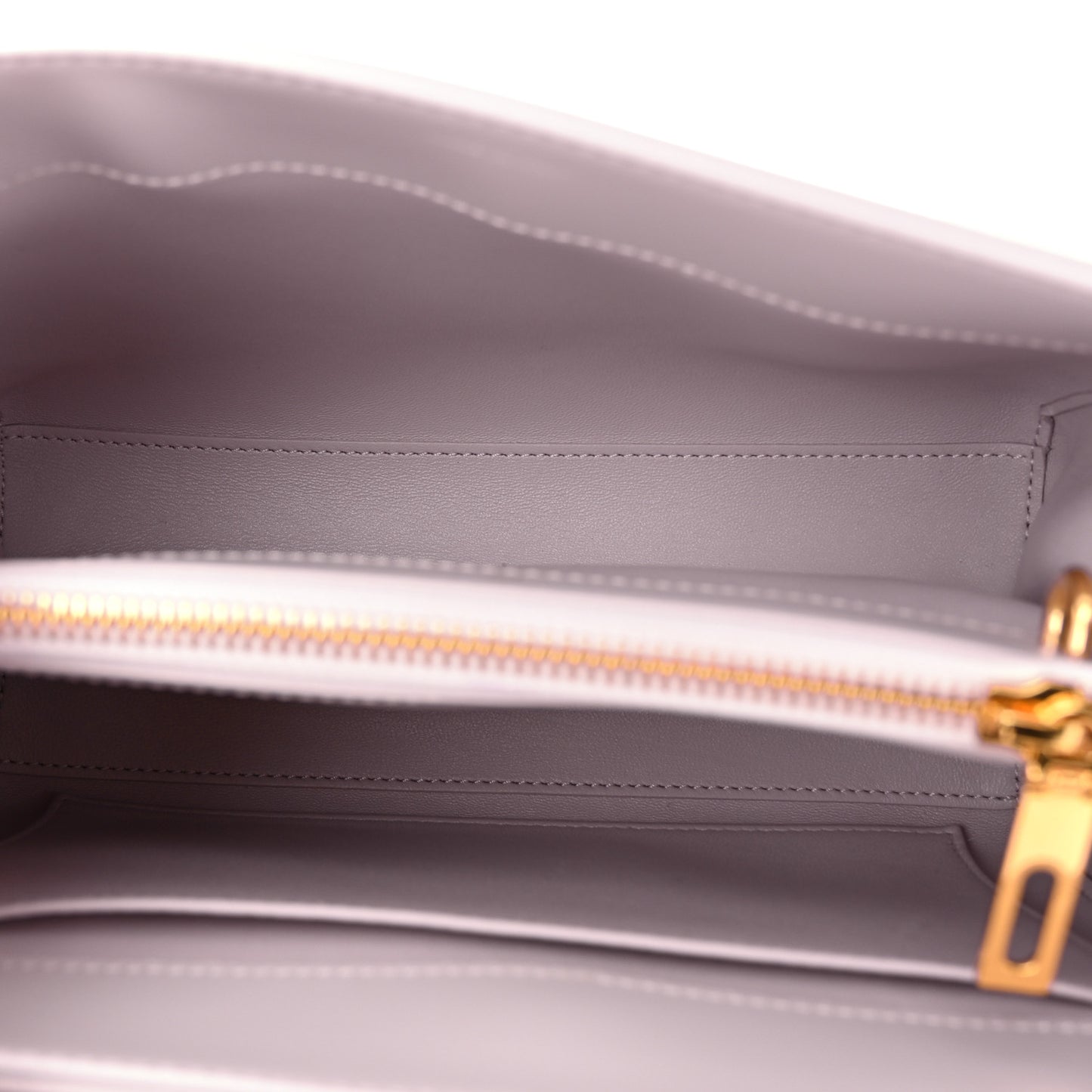 Satinated Calfskin Small 16 Top Handle Bag Poudre