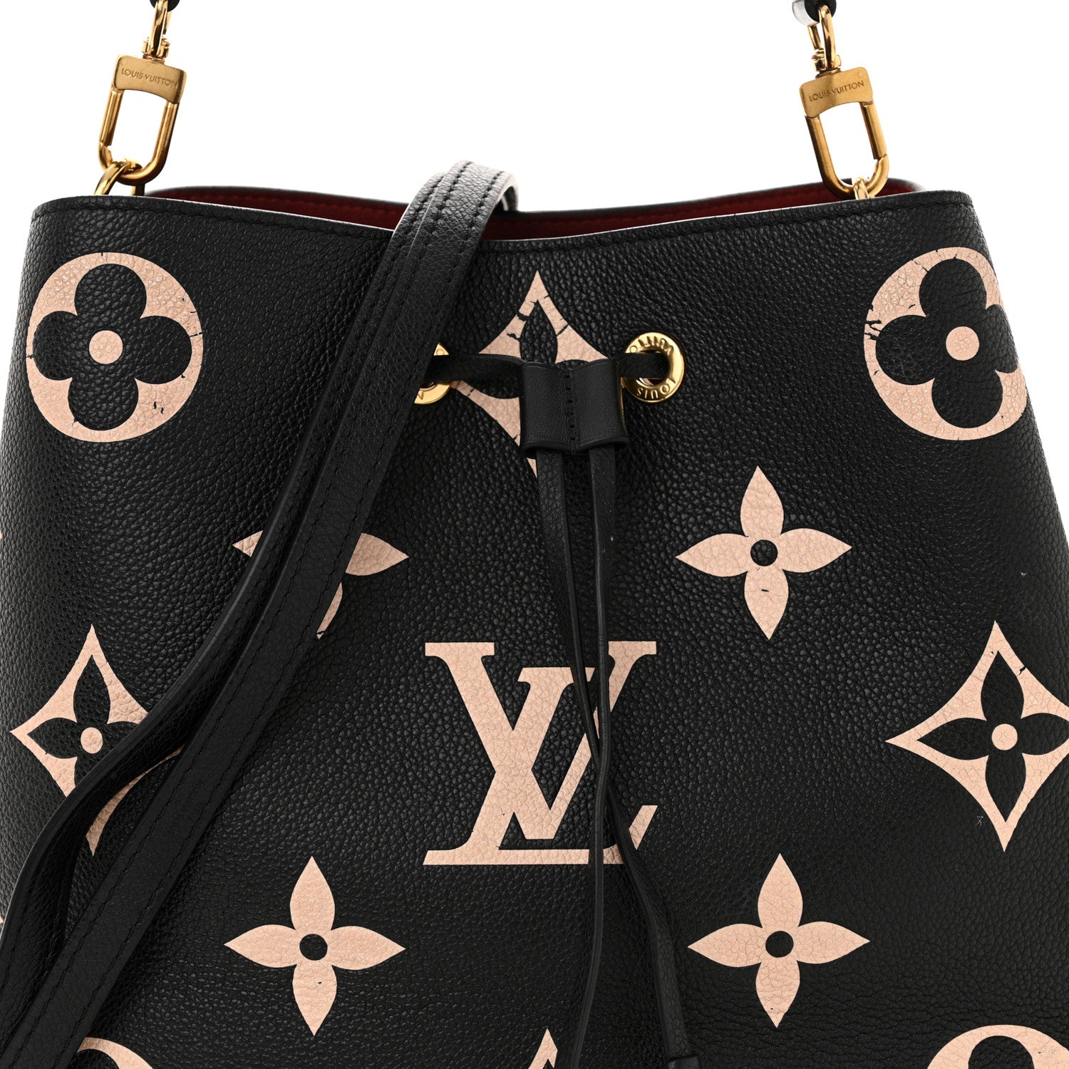 Louis Vuitton Empreinte Monogram Giant Neonoe MM Black Beige 7 of 15