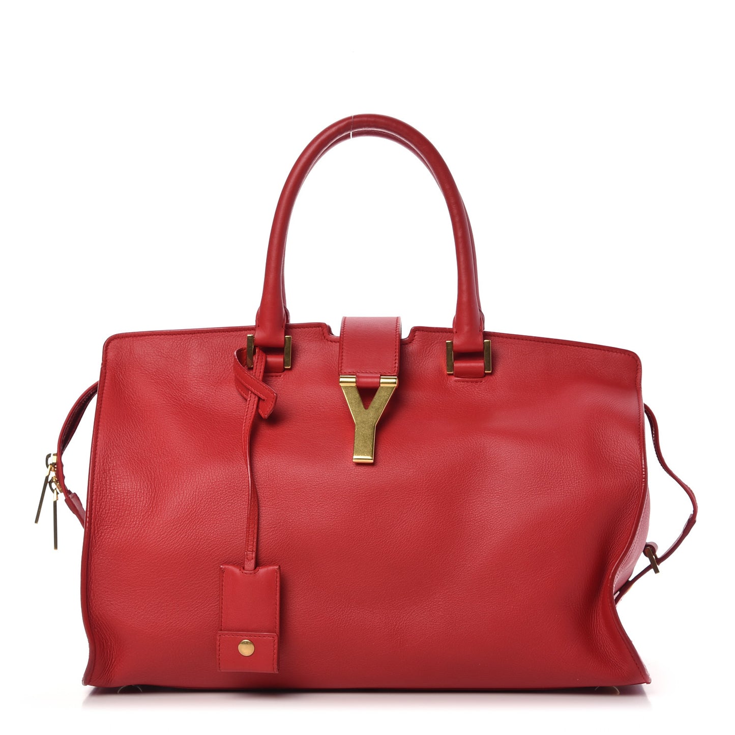 Calfskin Medium Classic Y Cabas Red
