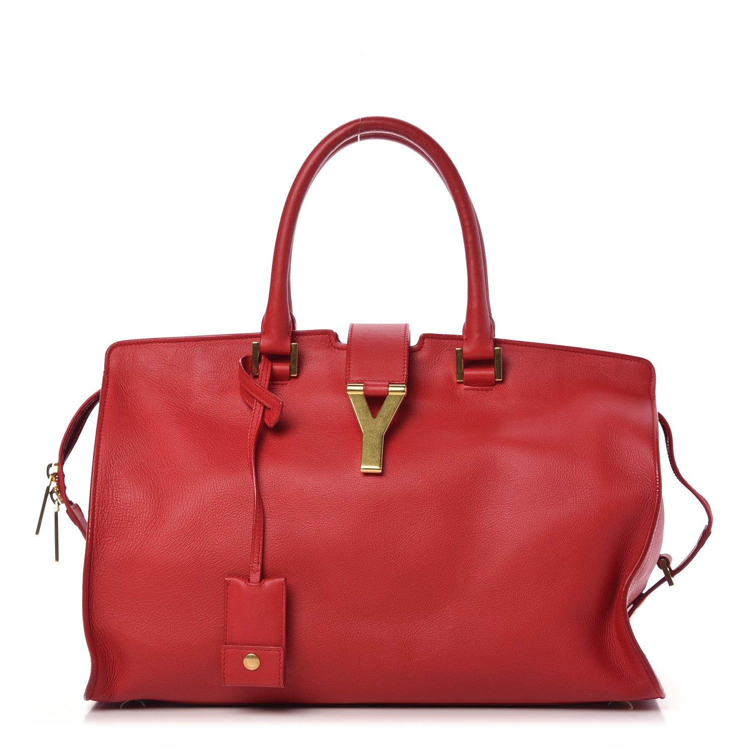 Saint Laurent Calfskin Medium Classic Y Cabas Red 1 of 8