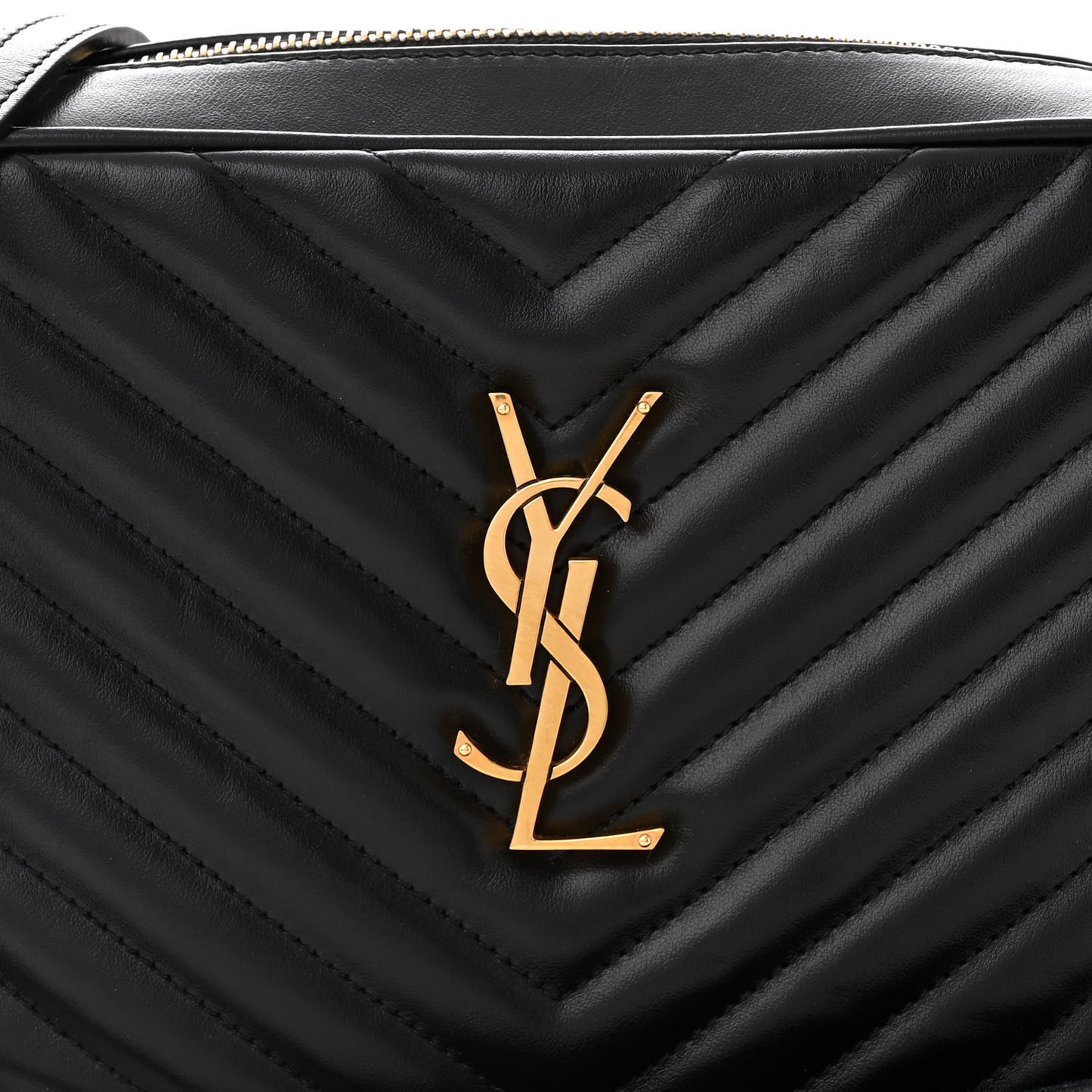 Calfskin Matelasse Monogram Lou Camera Bag Black
