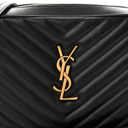 Saint Laurent Calfskin Matelasse Monogram Lou Camera Bag Black 8 of 10