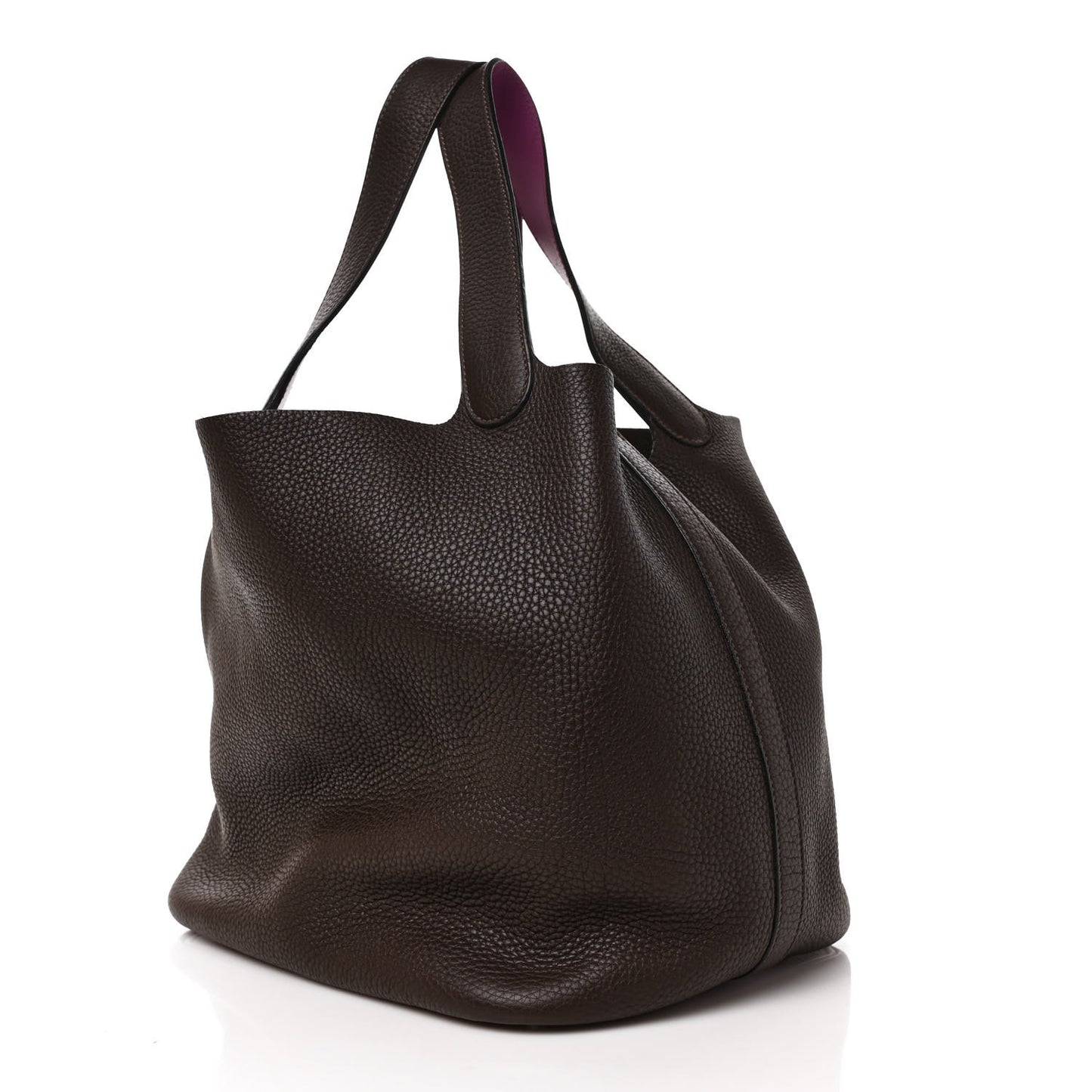 Taurillon Clemence Swift Eclat Picotin Lock 22 MM Ebene Cyclamen