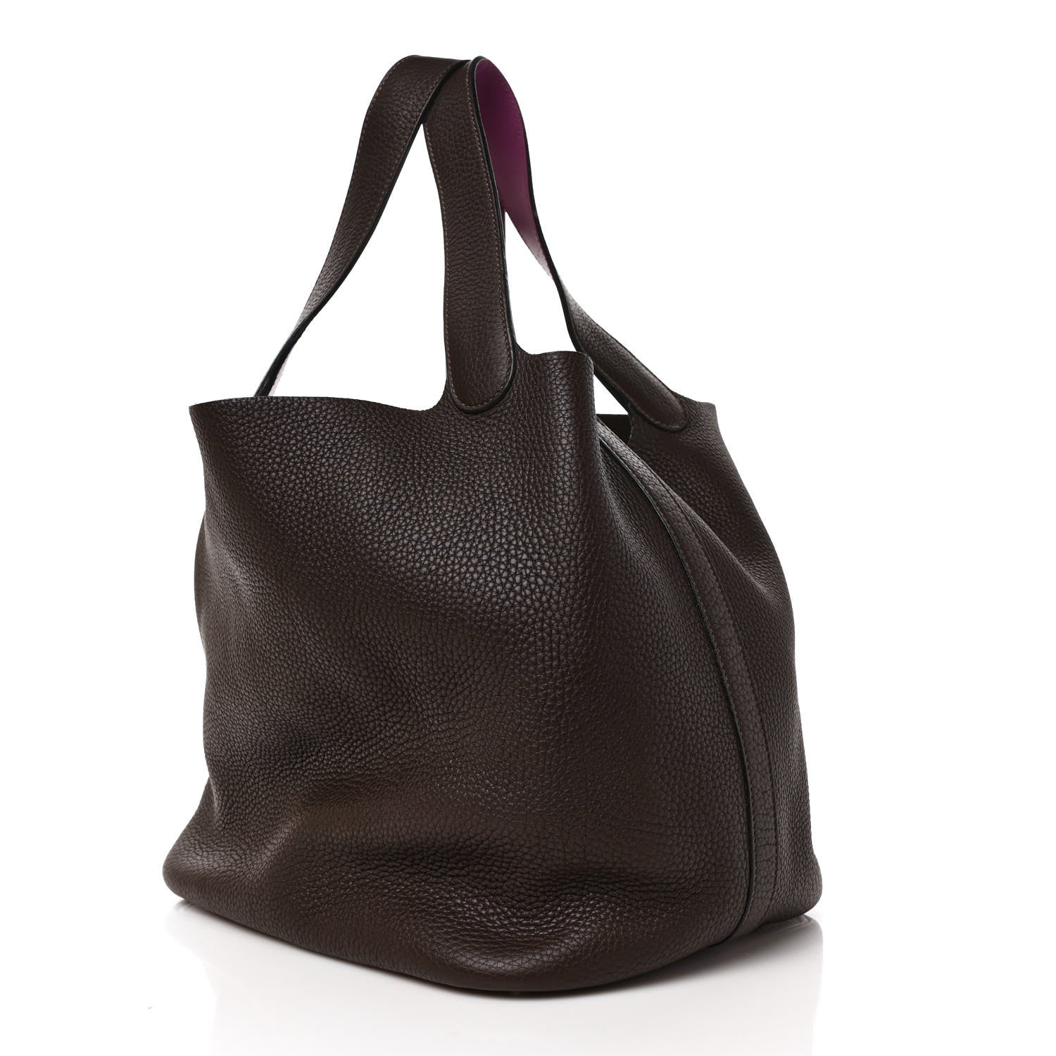 Hermes Taurillon Clemence Swift Eclat Picotin Lock 22 MM Ebene Cyclamen 3 of 8