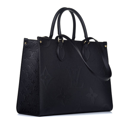 Louis Vuitton Empreinte Monogram Giant Onthego MM Black 4 of 10