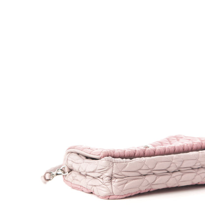 Miu Miu Nappa Matelasse Crystal Shoulder Bag Rosa 9 of 11