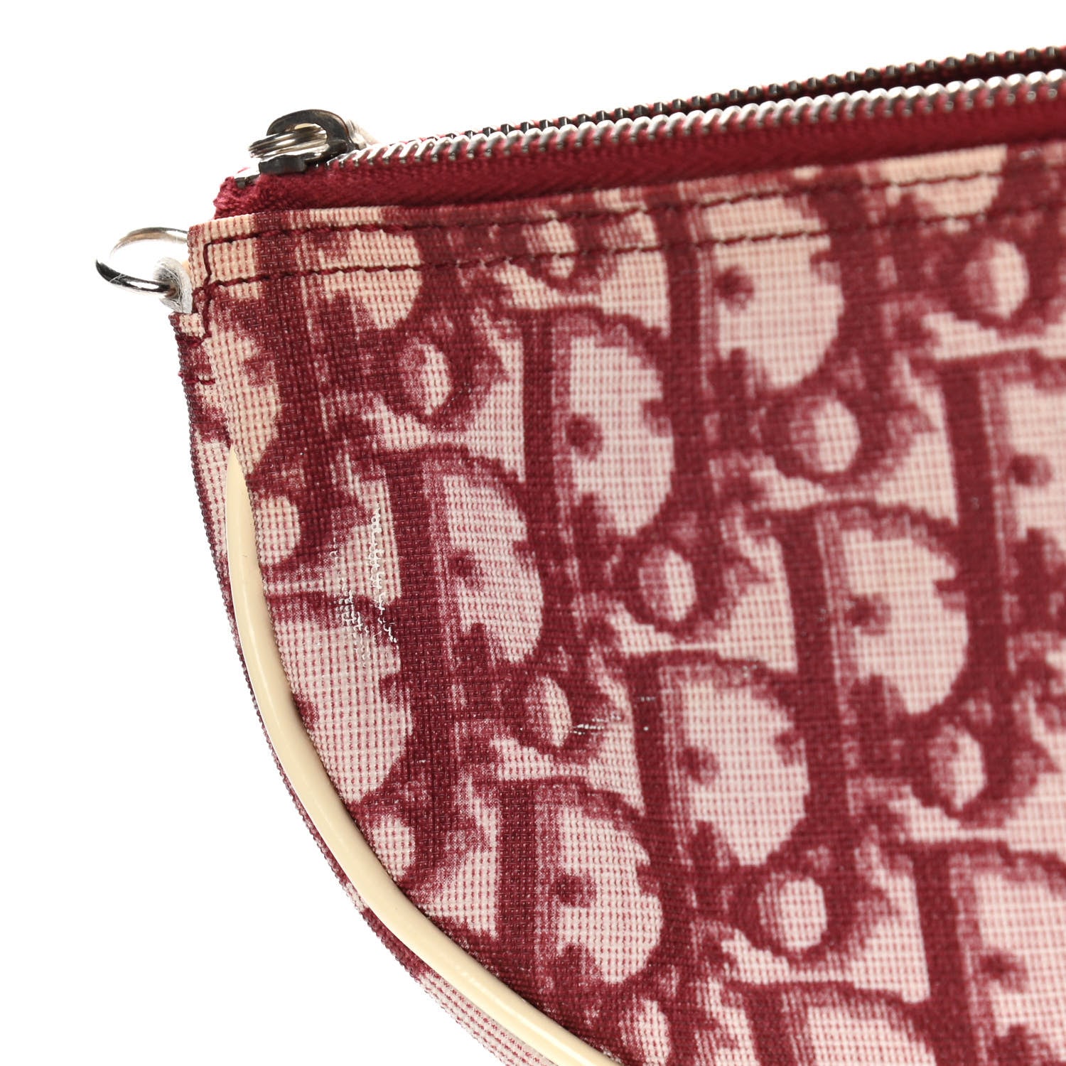 Christian Dior Monogram Mini Saddle Pochette Red 12 of 14