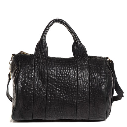 Alexander Wang Pebbled Lambskin Rocco Black Antique Brass Hardware 1 of 8