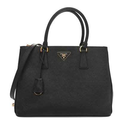 Prada Saffiano Lux Large Galleria Double Zip Tote Black 1 of 9