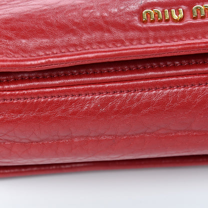 Miu Miu Nappa Padded Shoulder Bag Rubino 15 of 20