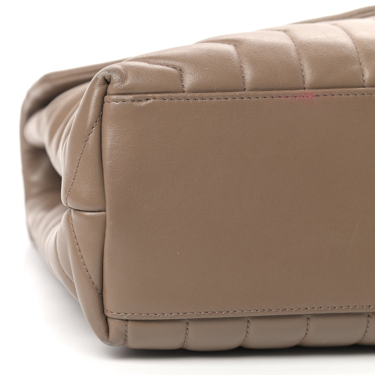 Calfskin Y Quilted Monogram Medium Loulou Chain Satchel Light Brown