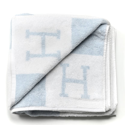 Hermes Cotton Avalon Baby Bath Towel Bleu Glacier 2 of 3