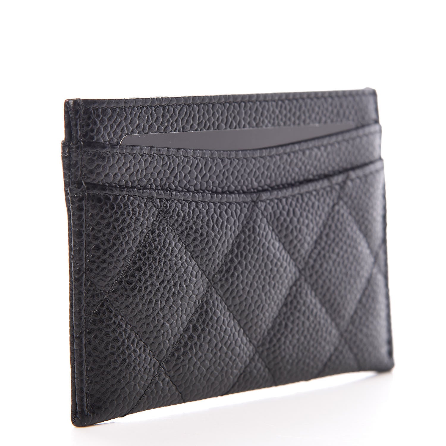 Chanel Caviar Quilted Card Holder Black 3 of 9