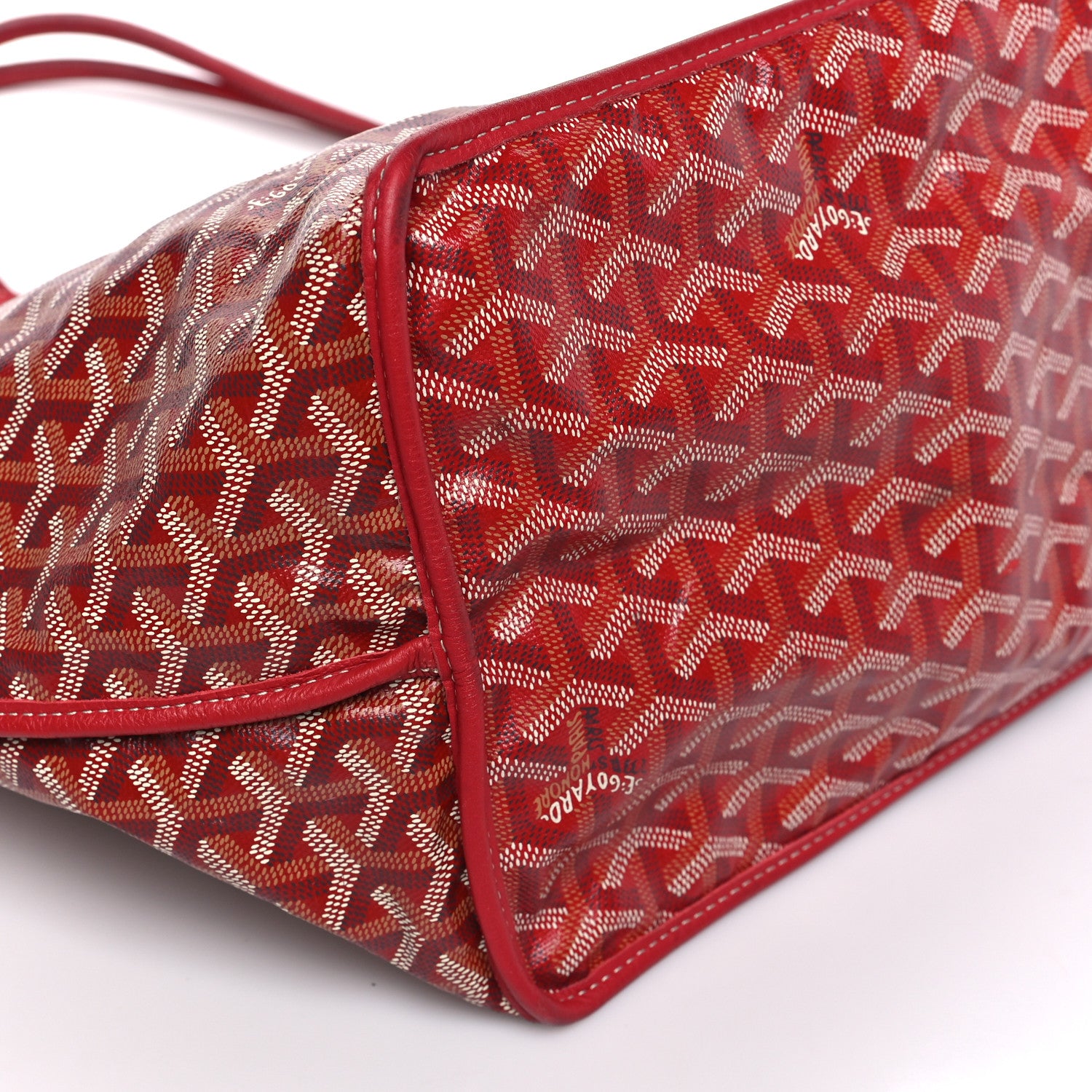 Goyard Goyardine Reversible Anjou GM Red 9 of 18