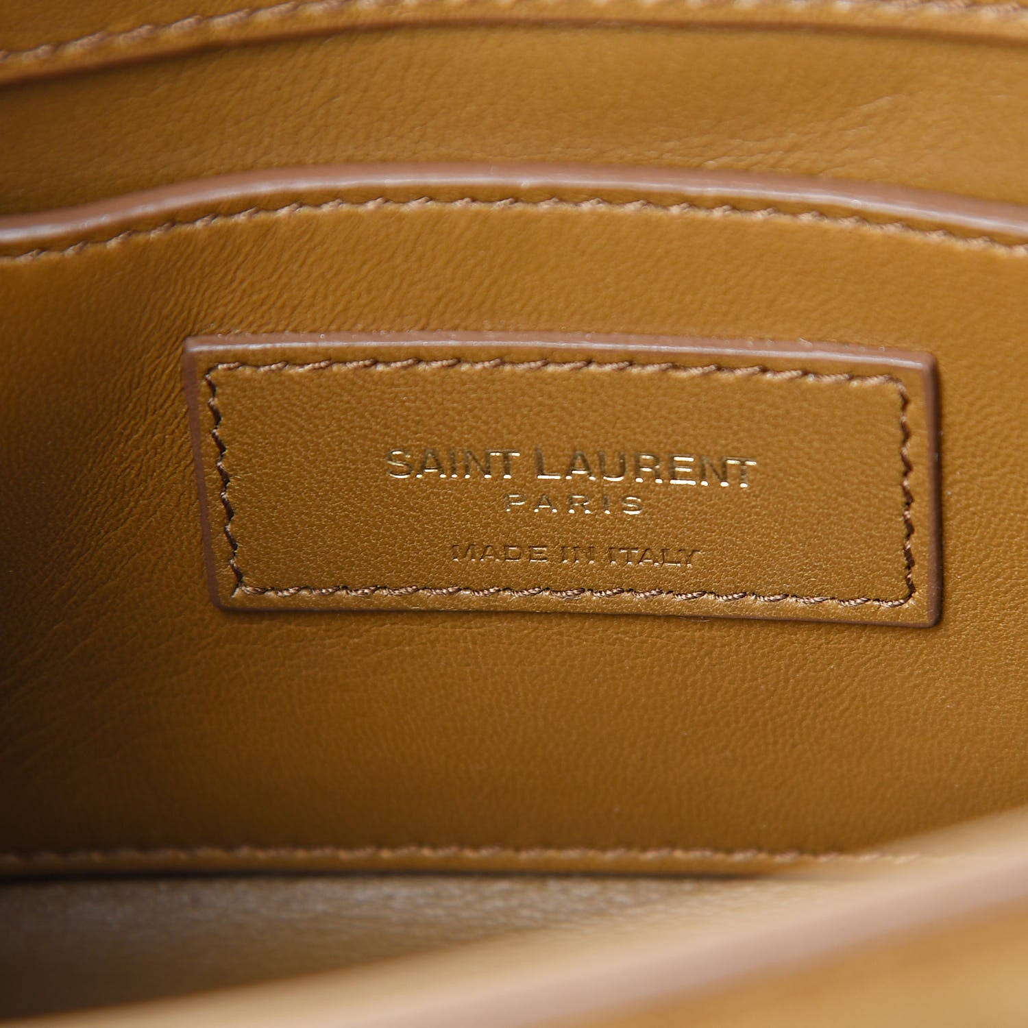 Saint Laurent Suede Small Classic Monogram Kate Tassel Satchel Light Ochre 6 of 13